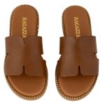 Ragazza Δερμάτινα Γυναικεία Σανδάλια σε Ταμπά Χρώμα 01041 - Image 3