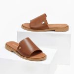 Ragazza Δερμάτινα Γυναικεία Σανδάλια σε Ταμπά Χρώμα 0470 - Image 3