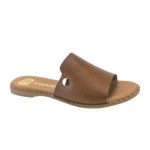 Ragazza Δερμάτινα Γυναικεία Σανδάλια σε Ταμπά Χρώμα 0470