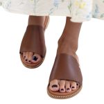 Ragazza Δερμάτινα Γυναικεία Σανδάλια σε Ταμπά Χρώμα 0470 - Image 6