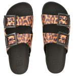 Zaxy Γυναικεία Σανδάλια σε Μαύρο Τιγρέ Χρώμα - Image 3