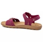 Fantasy Sandals Lorena Δερμάτινα Γυναικεία Σανδάλια Ανατομικά με Λουράκι σε Μπορντό Χρώμα S427CB - Image 3