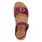 Fantasy Sandals Lorena Δερμάτινα Γυναικεία Σανδάλια Ανατομικά με Λουράκι σε Μπορντό Χρώμα S427CB - Image 4