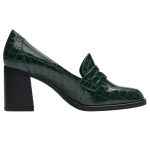 Γυναικείες γόβες Trotteur σε πράσινο χρώμα 1-24438-41 736