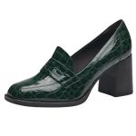 Γυναικείες γόβες Trotteur σε πράσινο χρώμα 1-24438-41 736 - Image 5