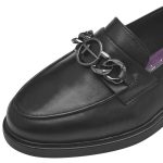 Tamaris Δερμάτινα Γυναικεία Loafers σε Μαύρο Χρώμα  1-24219-43-001 - Image 4
