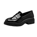 Tamaris Δερμάτινα Γυναικεία Loafers σε Μαύρο Χρώμα  1-24313-42 018 - Image 3