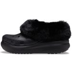 Crocs Χειμερινές Γυναικείες Παντόφλες σε Μαύρο Χρώμα - Image 3