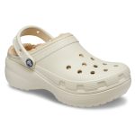 Crocs Classic Platform Lined Σαμπό με Γούνα Μπεζ - Image 5