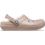 Crocs Κλειστές Χειμερινές Γυναικείες Παντόφλες Μπεζ 203591-2YB