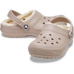Crocs Κλειστές Χειμερινές Γυναικείες Παντόφλες Μπεζ 203591-2YB - Image 4
