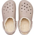 Crocs Κλειστές Χειμερινές Γυναικείες Παντόφλες Μπεζ 203591-2YB - Image 5