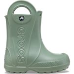 Crocs Παιδικές Γαλότσες Handle Πράσινες 12803-308