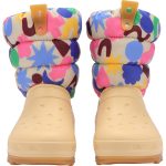Crocs Παιδικές Γαλότσες με Εσωτερική Επένδυση Puff Μπεζ - Πολύχρωμες - Image 8