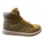 Δερμάτινα Γυναικεία μποτάκια Safe Step λαδί