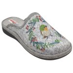 Γυναικείες γκρι παντόφλες πάνινες 1-624-24519-25 adams - Image 3