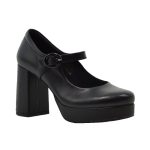 Γυναικείες γόβες Ragazza 0510 μαύρο δέρμα - Image 5