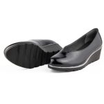 Γυναικείες Πλατφόρμες Χαμηλές σε Μαύρο Χρώμα Ragazza Λουστρίνι 0114 - Image 4