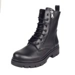 Ragazza Δερμάτινα Γυναικεία Αρβυλάκια Μαύρα 0424 - Image 4