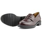 Ragazza Δερμάτινα Γυναικεία Μοκασίνια σε Μπορντό Χρώμα 0241 - Image 3