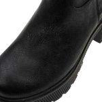 Ragazza Δερμάτινα Γυναικεία Μποτάκια με Μεσαίο Τακούνι Μαύρα 0137 - Image 7