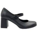 Ragazza Δερμάτινες Γόβες Μαύρες 065