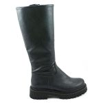 Ragazza Δερμάτινες Γυναικείες Μπότες με Χαμηλό Τακούνι Μαύρα 0299 - Image 5