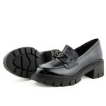 Ragazza Λουστρίνι Γυναικεία Μοκασίνια σε Μαύρο Χρώμα 0751 - Image 3