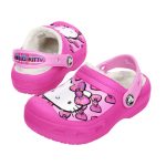 Crocs Ανατομικές Παιδικές Παντόφλες Φούξια Hello kitty - Image 3