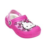 Crocs Ανατομικές Παιδικές Παντόφλες Φούξια Hello kitty - Image 4