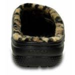 Crocs Freesail Leopard Lined Clog - Black/Gold - Image 4