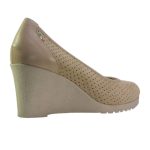 Ragazza Δερμάτινες Μυτερές Γόβες με Μεσαίο Τακούνι Χρυσές - Image 5