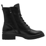 Tamaris δερμάτινα μποτάκια μαύρα 1-25236-43-001