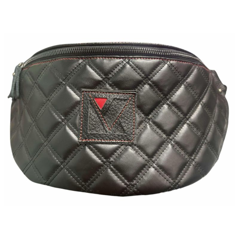 tsantaki-mesis-kapitone-mayro-megalo-megethos (3) Τσαντάκι μέσης καπιτονέ μαύρο μεγάλο μέγεθος - Image 1