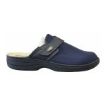 Comfy Anatomic Δερμάτινες Ανατομικές Γυναικείες Παντόφλες σε Μπλε Χρώμα