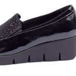 Γυναικεία παπούτσια σε μαύρο χρώμα Softies 7423 - Image 4