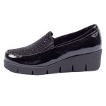 Γυναικεία παπούτσια σε μαύρο χρώμα Softies 7423