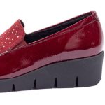 Γυναικεία παπούτσια σε μπορντώ χρώμα Softies 7423 - Image 3