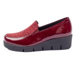 Γυναικεία παπούτσια σε μπορντώ χρώμα Softies 7423 - Image 2