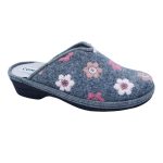 Γυναικείες τσόχινες παντόφλες ανατομικές σαμπό χειμερινές της COMFY - Γκρι - Image 4