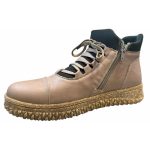 Γυναικείο Δερμάτινο Ανατομικό Μποτάκι Tatoo 230 σε πούρο χρώμα - Image 4