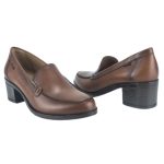 Ragazza Δερμάτινα Γυναικεία Μοκασίνια σε Ταμπά Χρώμα 0462 - Image 5