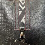 Andlion μαύρο backpack σε δέρμα - κροκο 0203 - Image 4