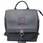 Μαύρο backpack δερμάτινη adlion