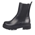 Ragazza Δερμάτινα Γυναικεία Chelsea Μποτάκια Μαύρα 0298