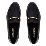 Ragazza Δερμάτινα Γυναικεία Loafers σε Μαύρο Χρώμα - Image 3