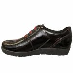 Γυναικεία Ανατομικά Μοκασίνια Softies 7321 - Μαύρο Λουστρίνι - Image 3