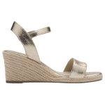 Γυναικεία σανδάλια Tamaris textile σε ανοικτό χρυσό 1-28300-42-933