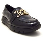 Softies Λουστρίνι Γυναικεία Μοκασίνια σε Μαύρο Χρώμα - Image 6