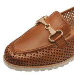 Tamaris Δερμάτινα Γυναικεία Loafers σε Κονιάκ Χρώμα - Image 6